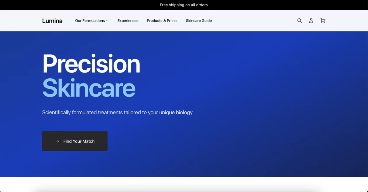 Скриншот демо-магазина